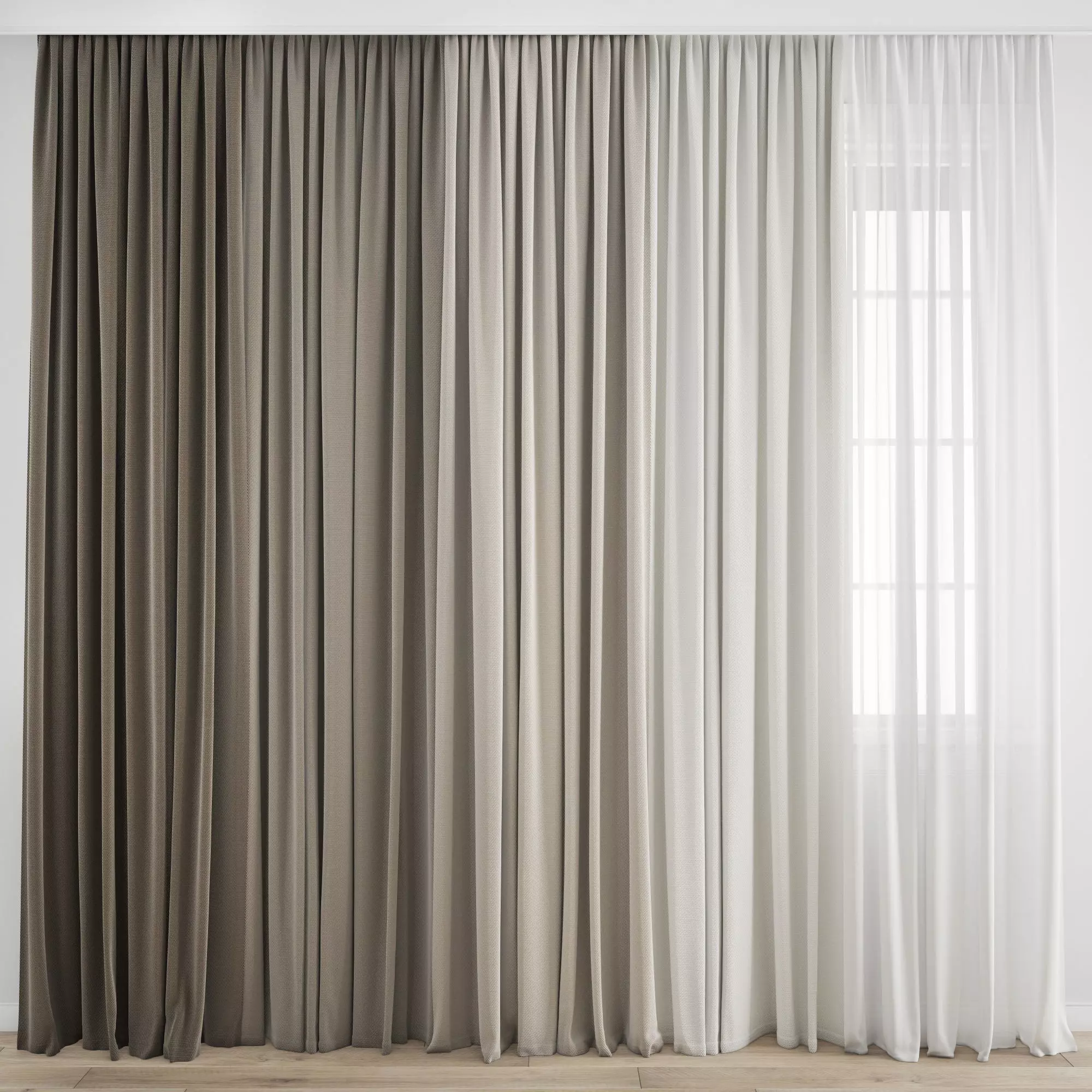 Curtain 375 3D model_0