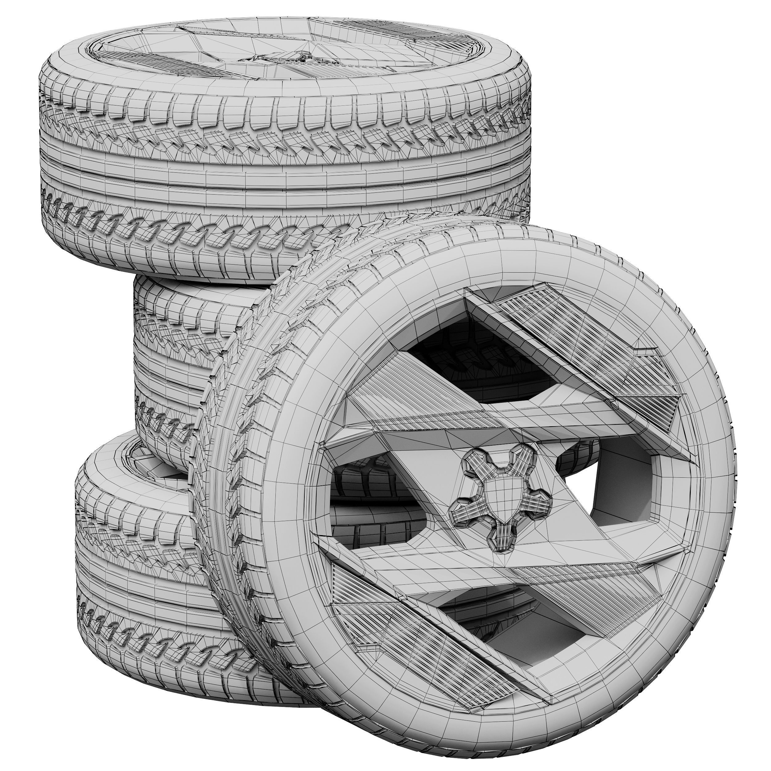 Peugeot wheels 3D model_4