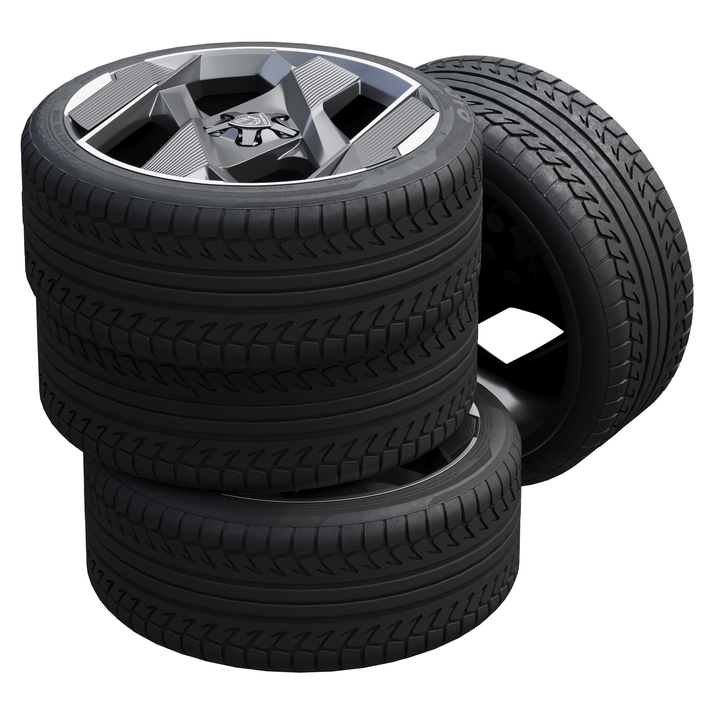 Peugeot wheels 3D model_2