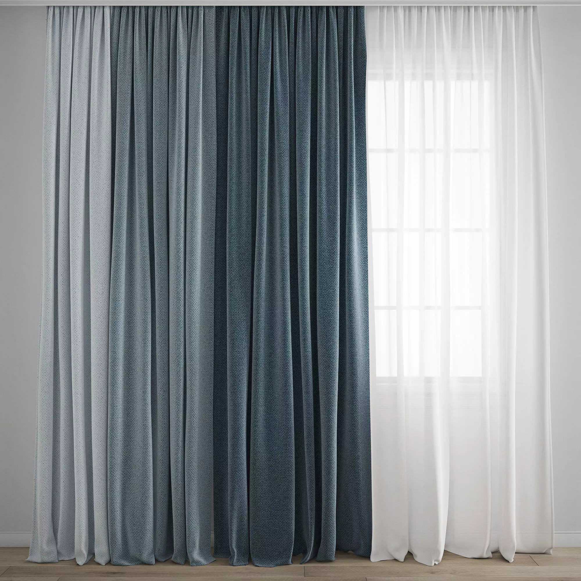 Curtain 377 3D model_0