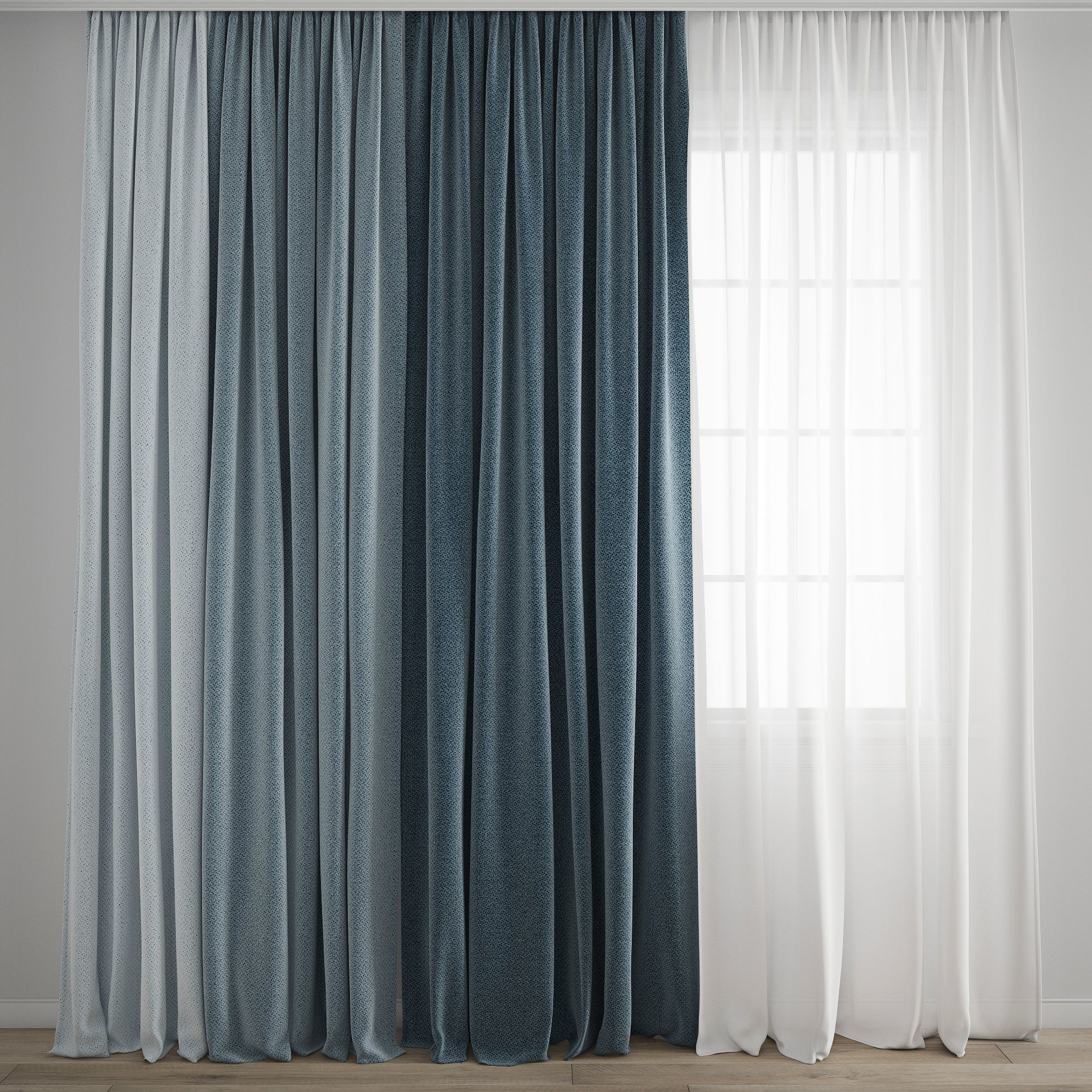 Curtain 377 3D model_4
