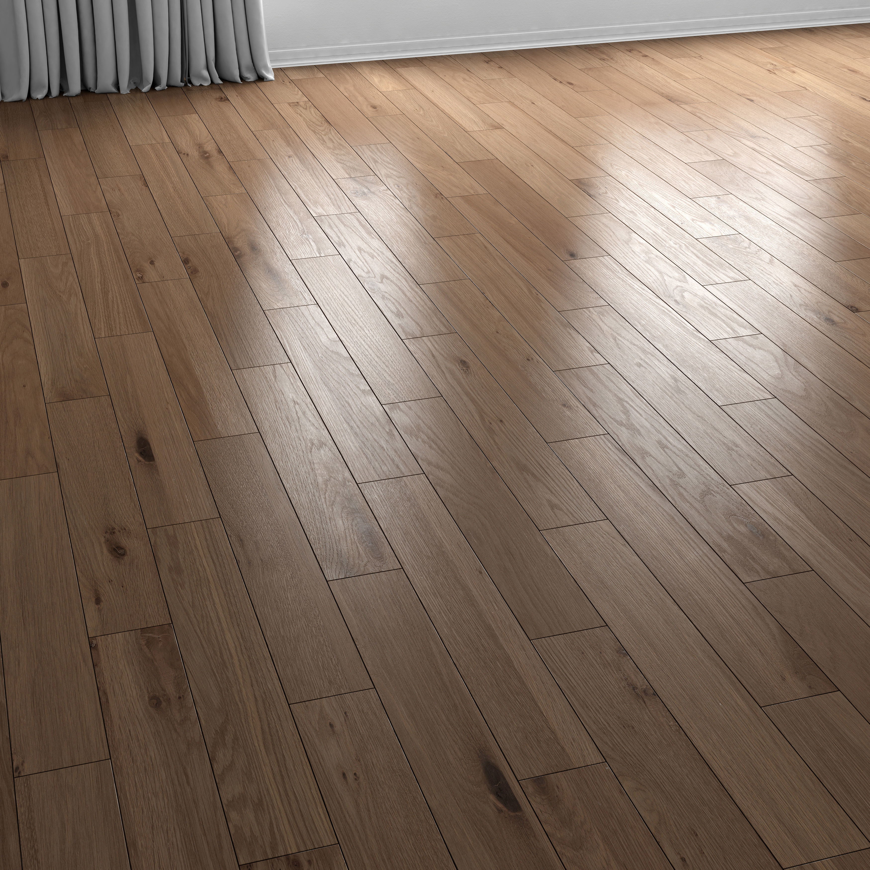 Wood floor 6 standart and herringbone 3D model_3