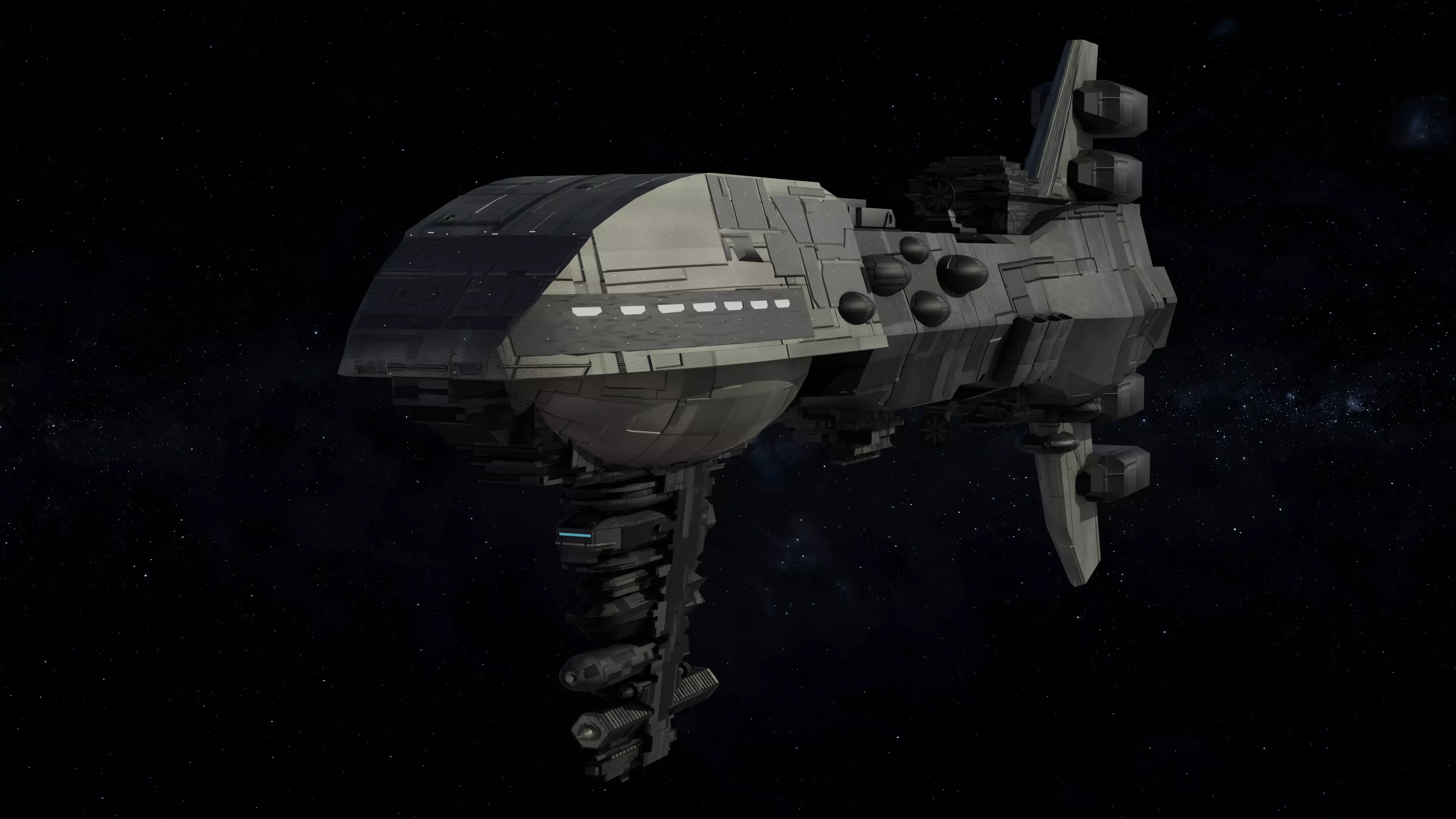 Star Wars Rebel Assault Frigate Free 3D model_0