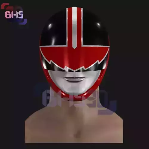 Quantum Red Ranger helmet 3D print model