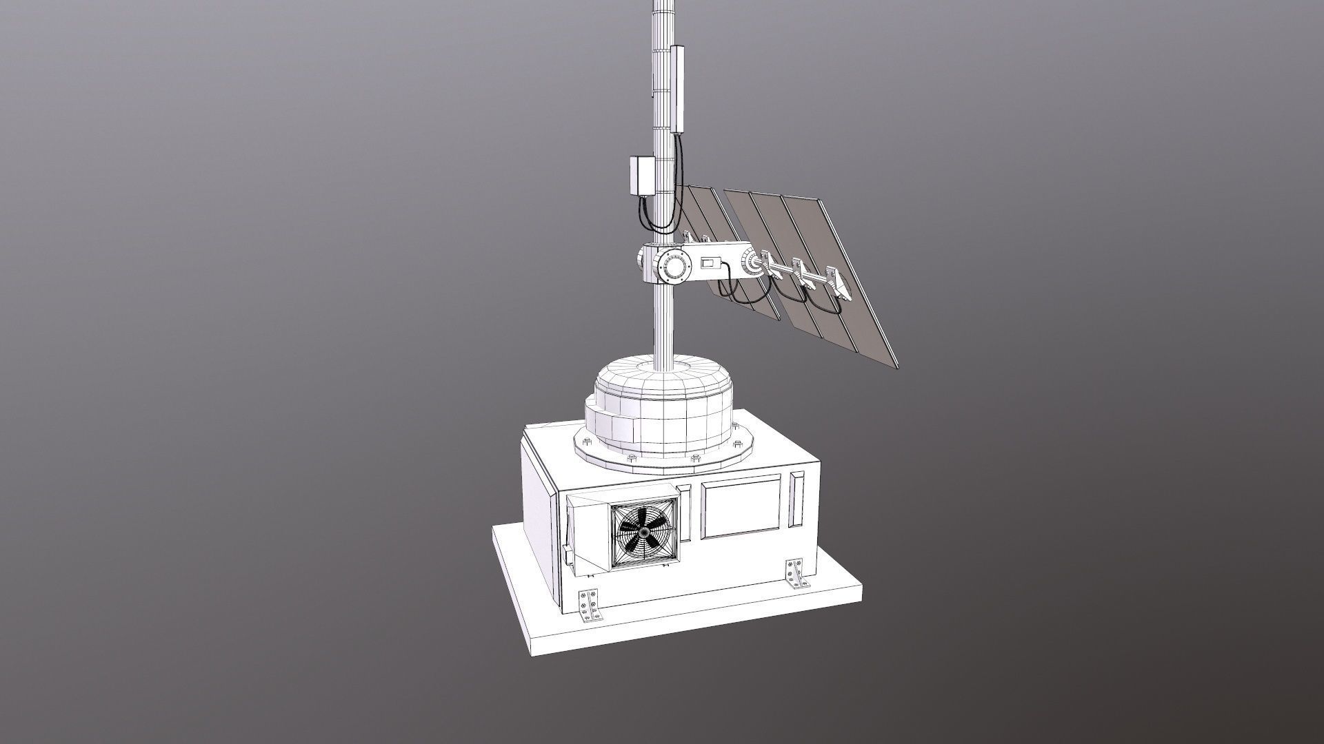 Solar Panel 3D Model Low-poly 3D model_31