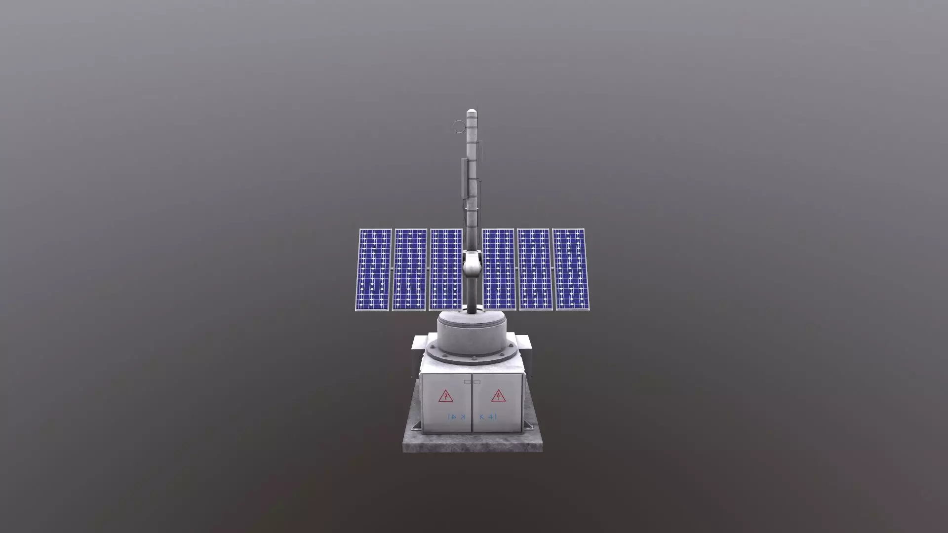 Solar Panel 3D Model Low-poly 3D model_0