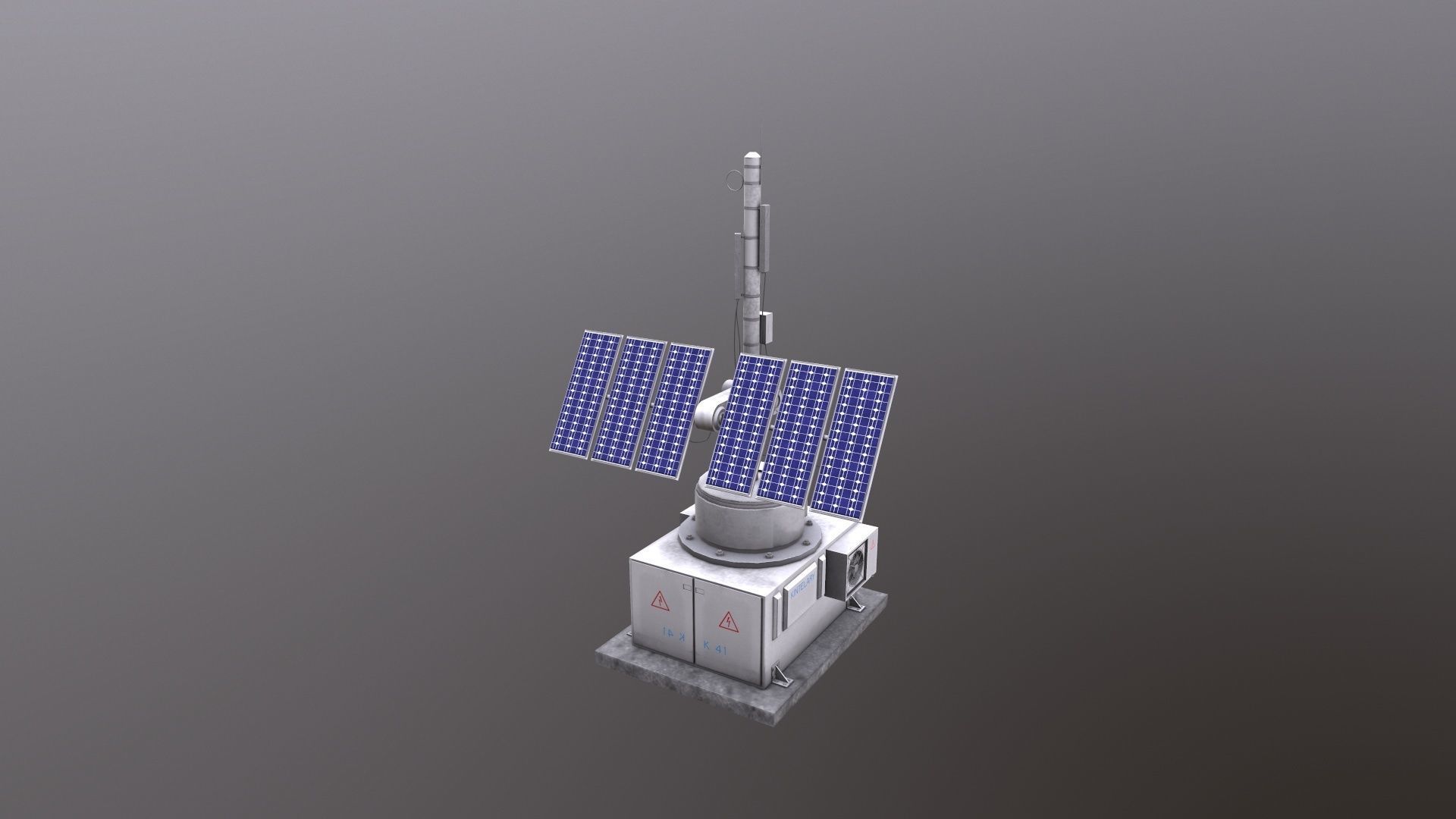 Solar Panel 3D Model Low-poly 3D model_6