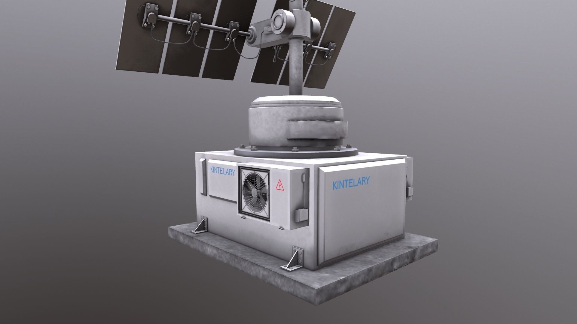 Solar Panel 3D Model Low-poly 3D model_14