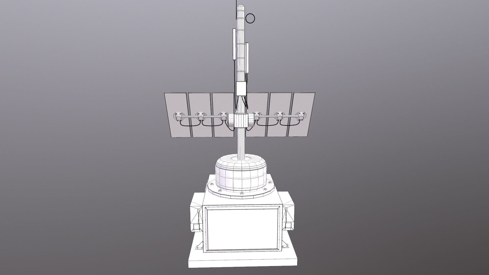 Solar Panel 3D Model Low-poly 3D model_33