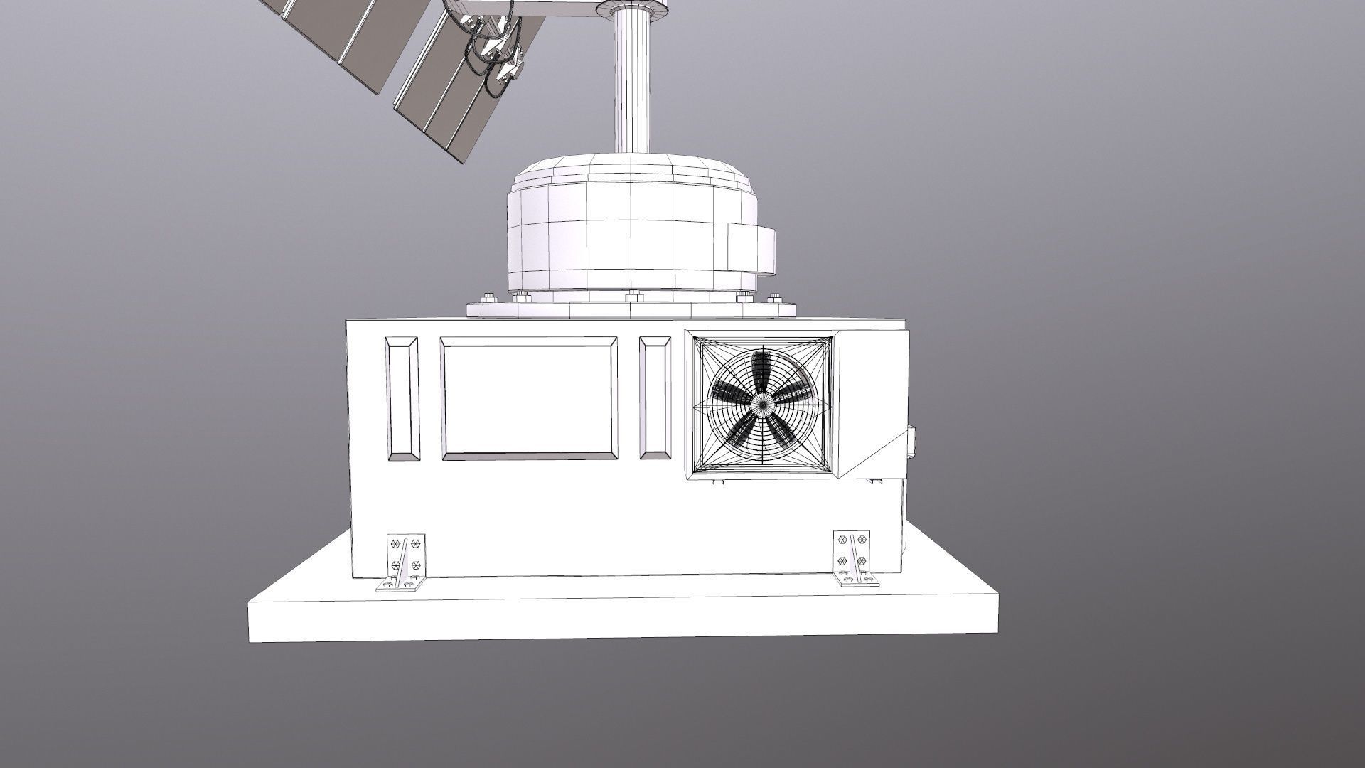 Solar Panel 3D Model Low-poly 3D model_28