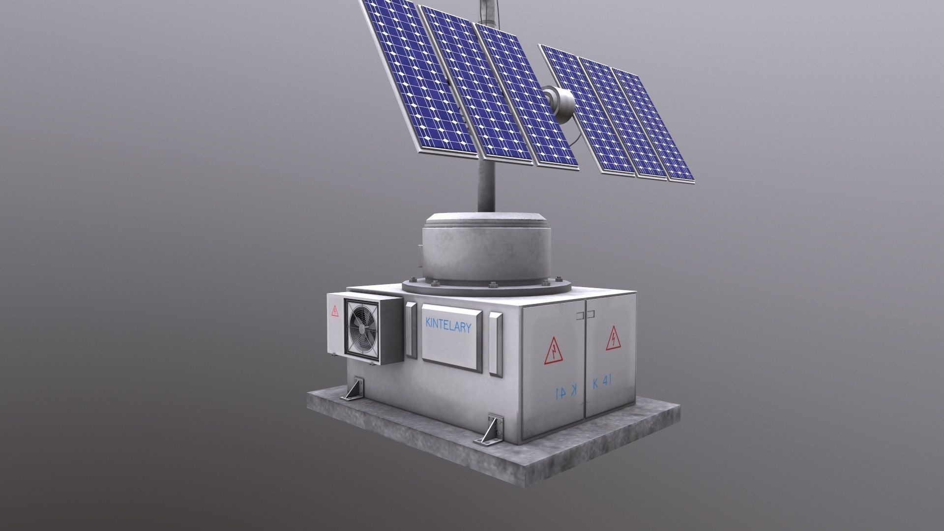 Solar Panel 3D Model Low-poly 3D model_10