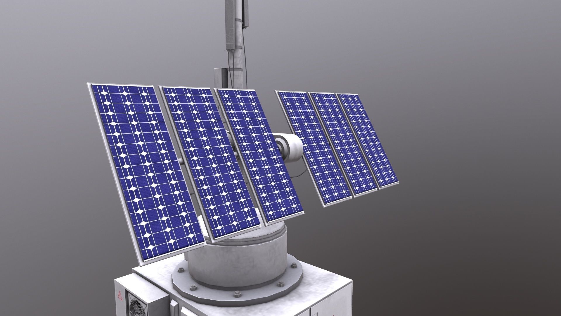 Solar Panel 3D Model Low-poly 3D model_19