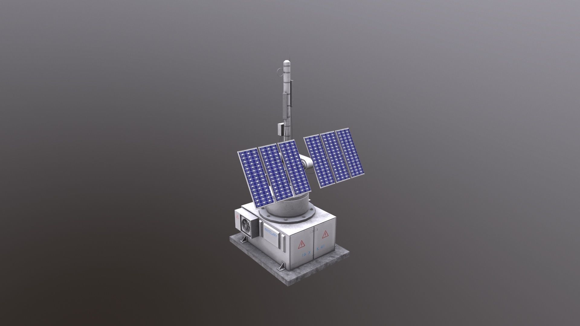 Solar Panel 3D Model Low-poly 3D model_7