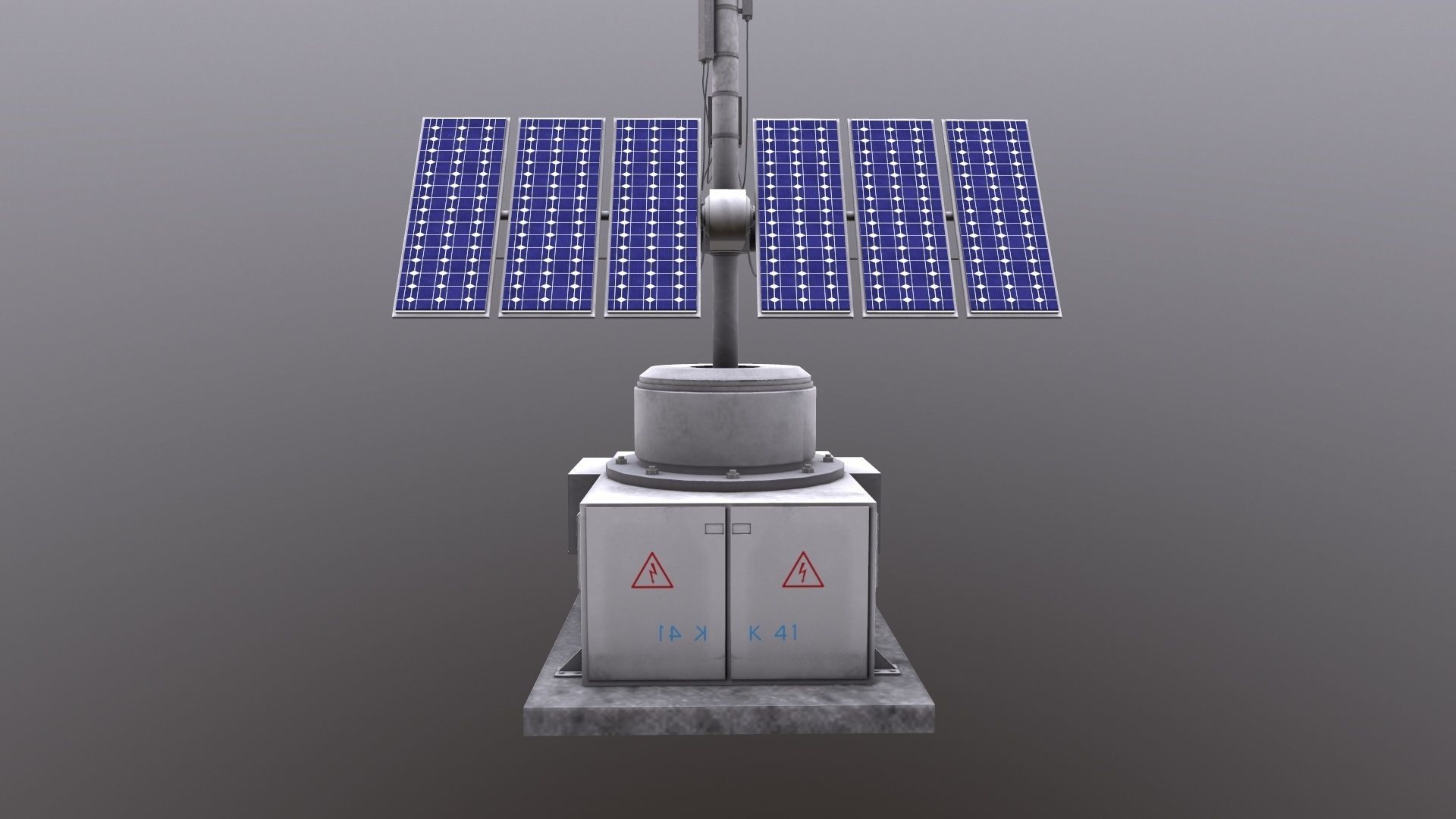 Solar Panel 3D Model Low-poly 3D model_9