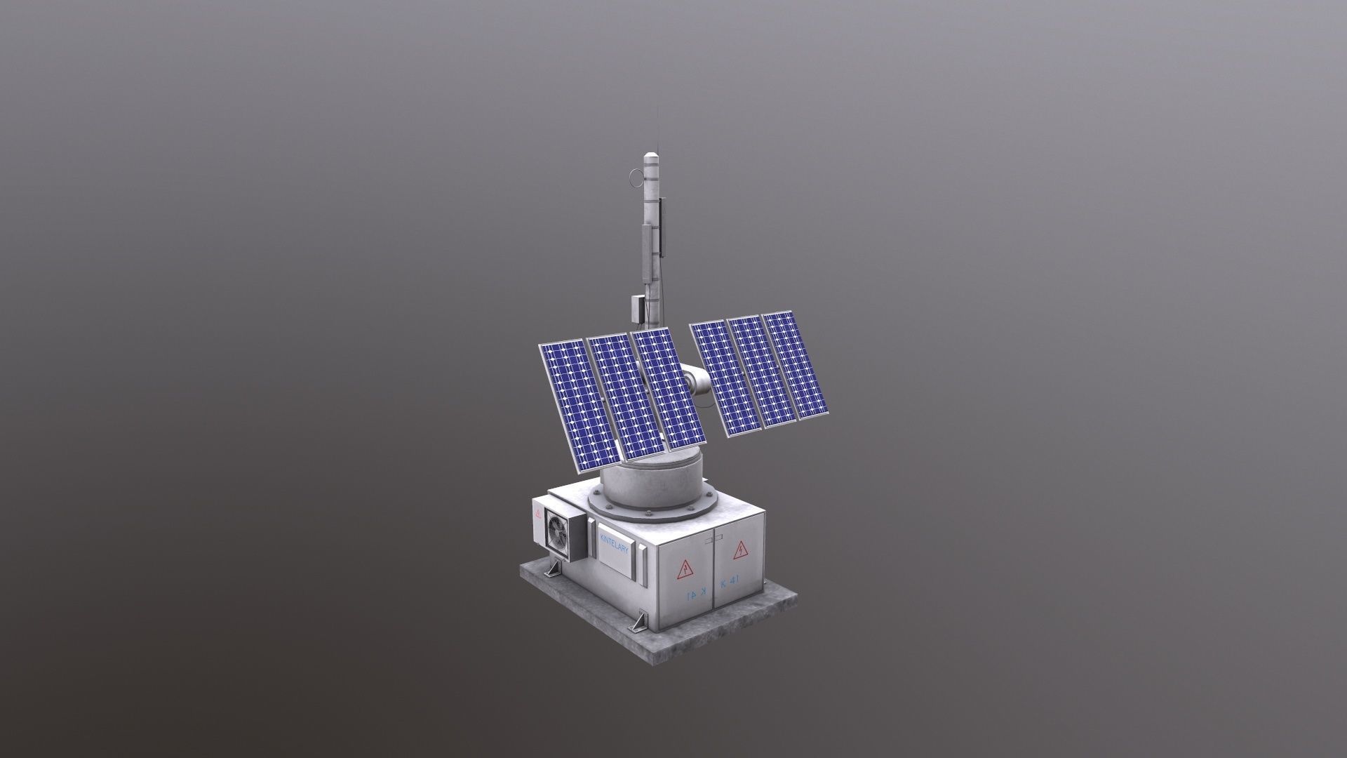 Solar Panel 3D Model Low-poly 3D model_2