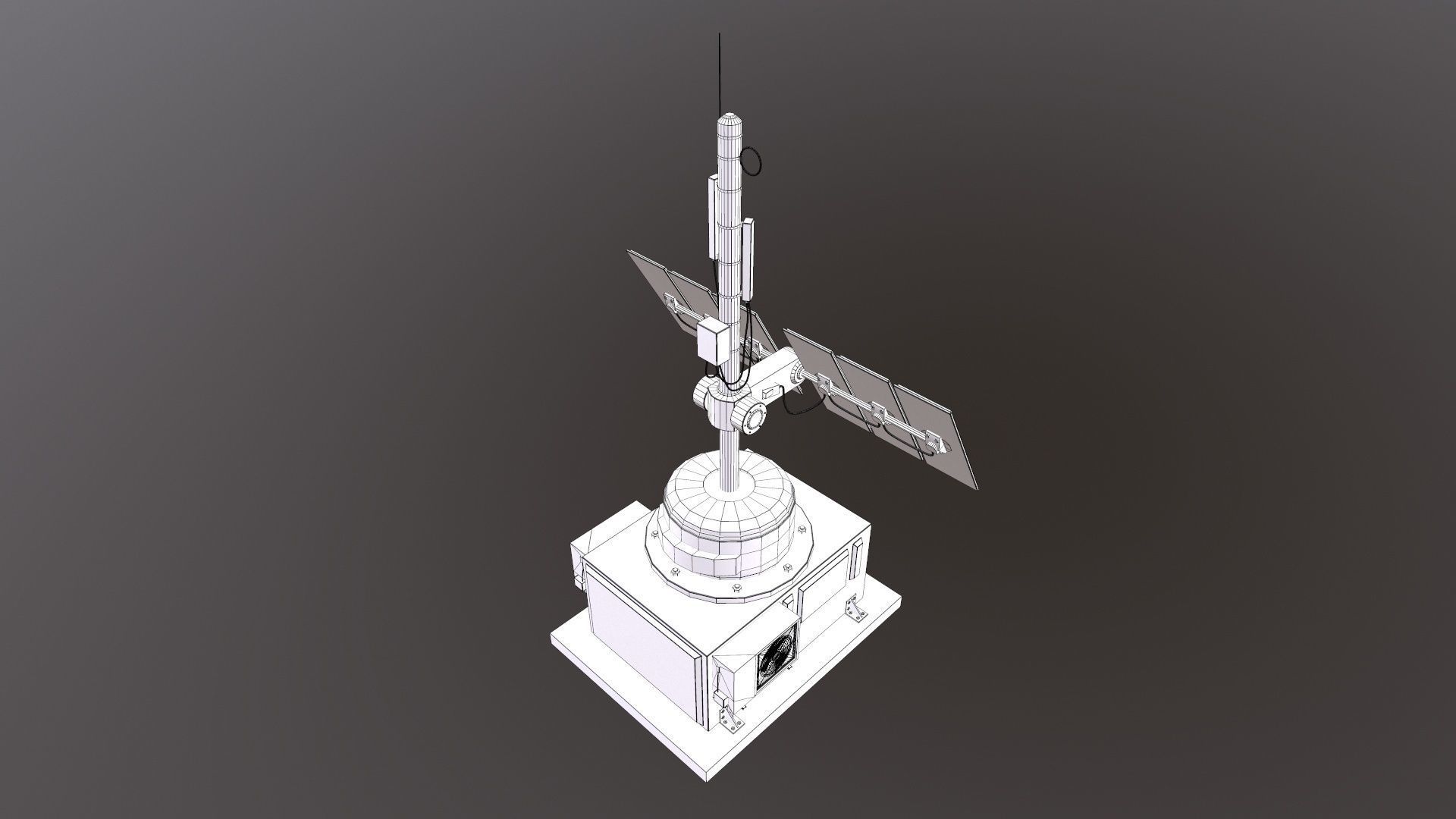 Solar Panel 3D Model Low-poly 3D model_25