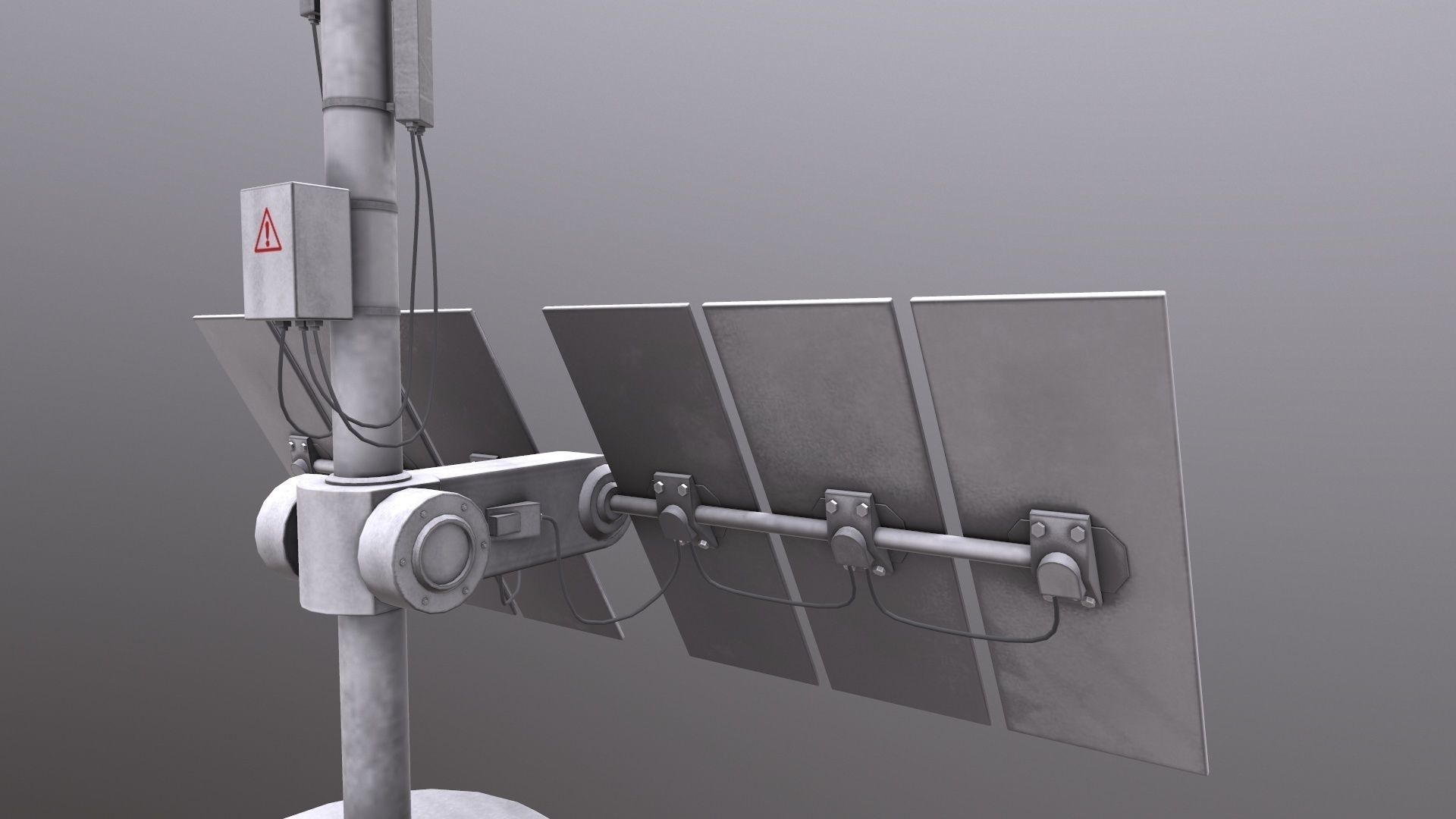 Solar Panel 3D Model Low-poly 3D model_18