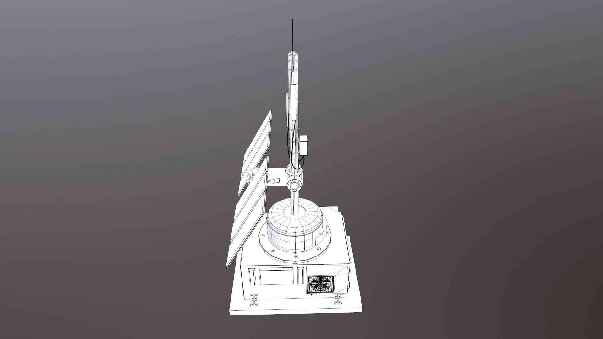 Solar Panel 3D Model Low-poly 3D model_27