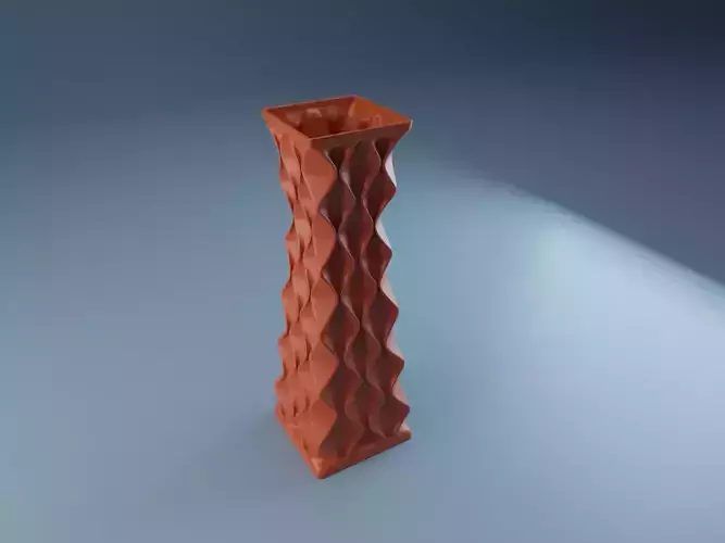 Vase math rhombus 3D print model