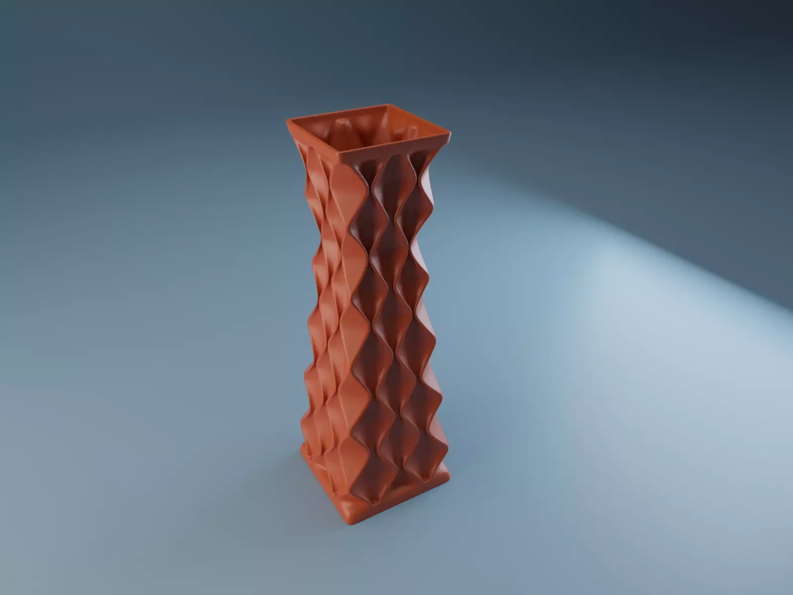 Vase math rhombus 3D print model_0