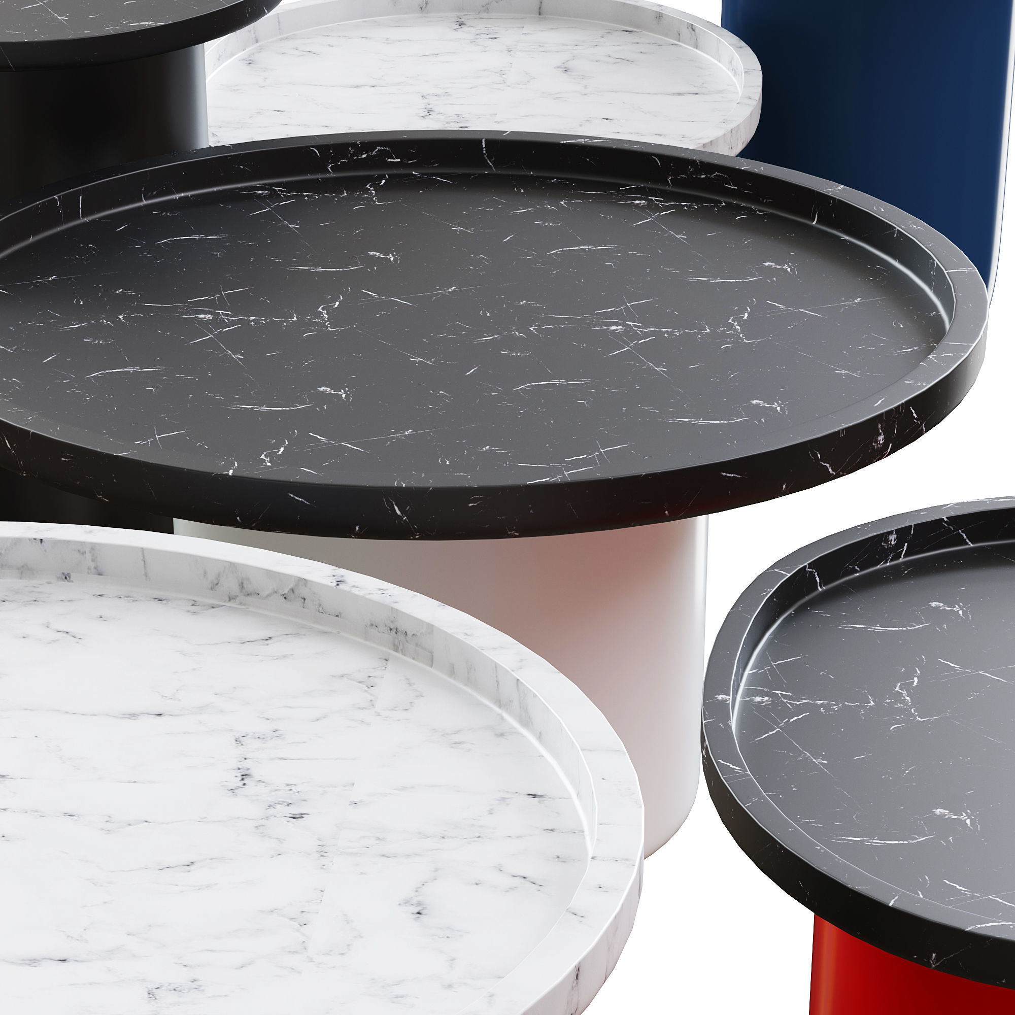 TAVOLINO BUTTON TABLE by BB ITALIA 3D model_2