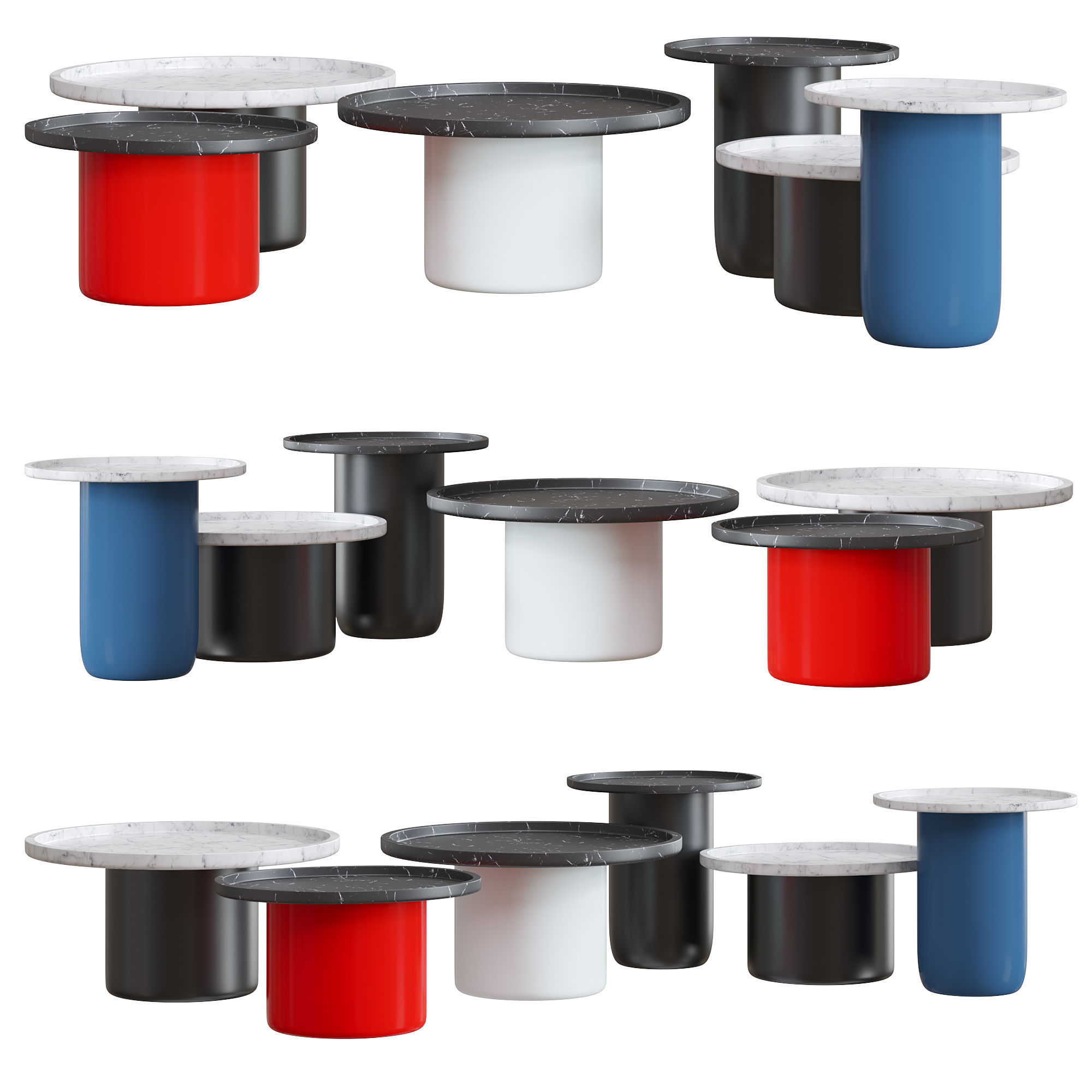 TAVOLINO BUTTON TABLE by BB ITALIA 3D model_5