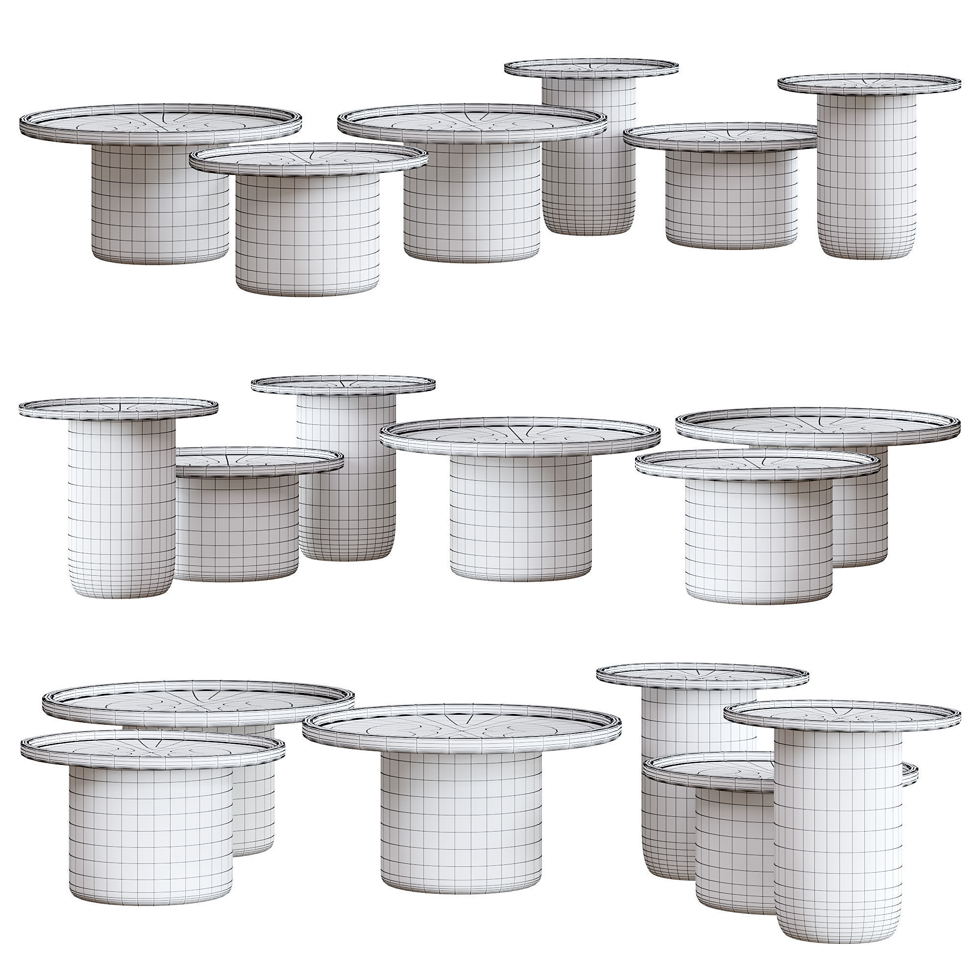 TAVOLINO BUTTON TABLE by BB ITALIA 3D model_7