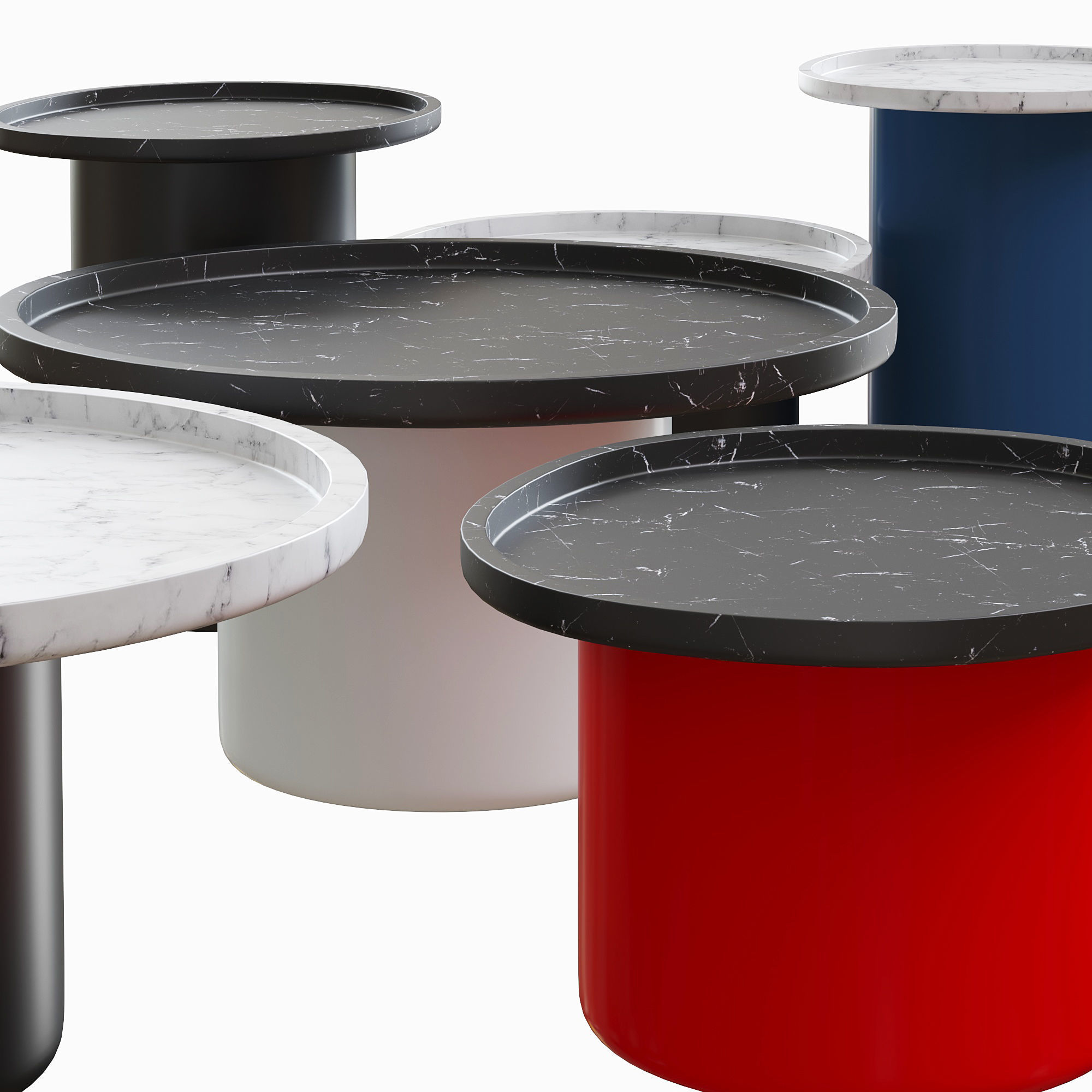 TAVOLINO BUTTON TABLE by BB ITALIA 3D model_4