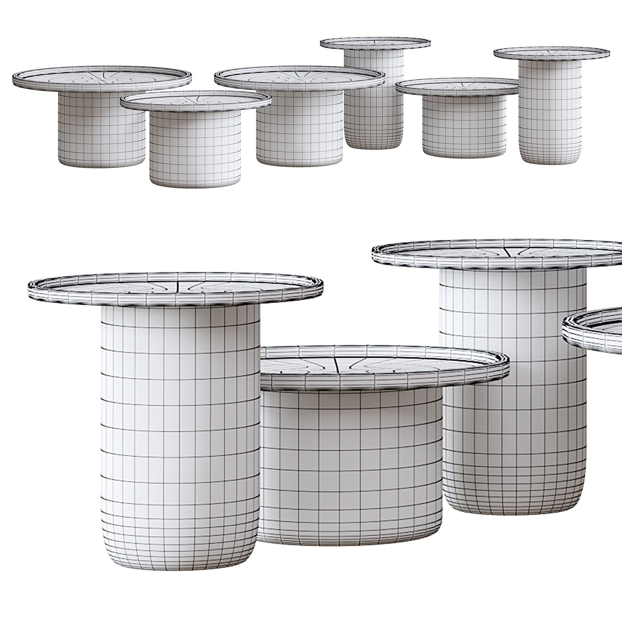 TAVOLINO BUTTON TABLE by BB ITALIA 3D model_6