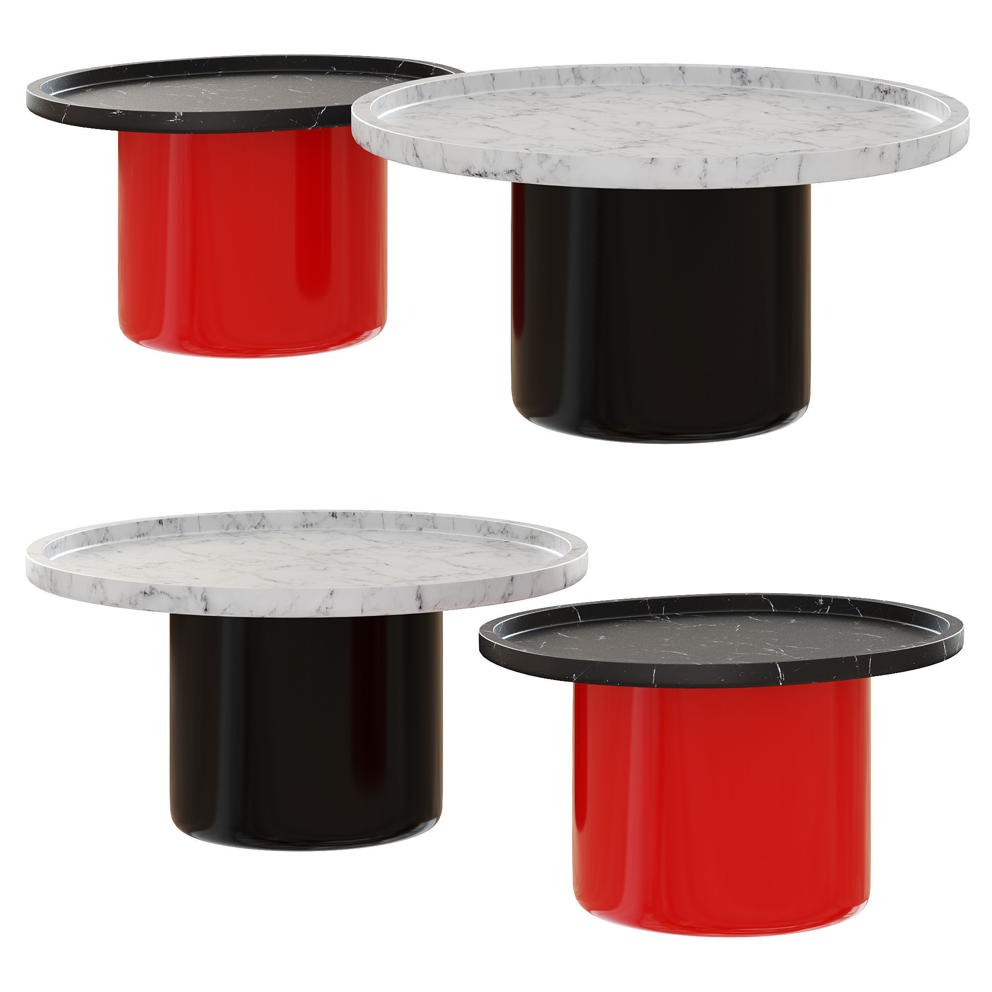 TAVOLINO BUTTON TABLE by BB ITALIA 3D model_3