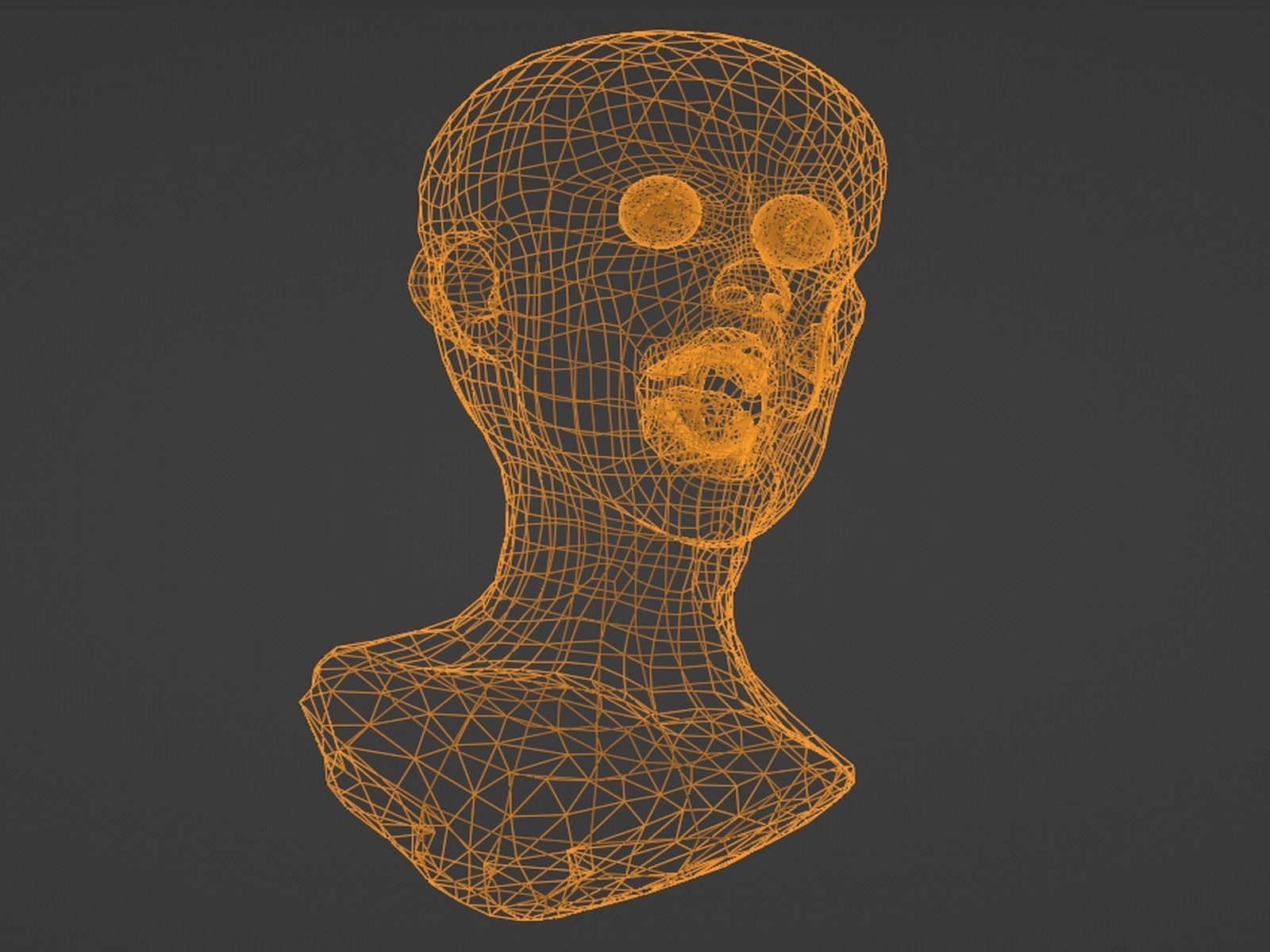 2 Realistic Zombi Head Models Male and Female 3D model_12