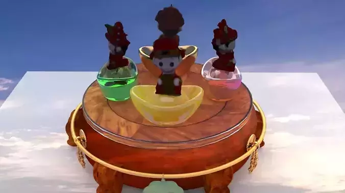 Chinese wedding doll