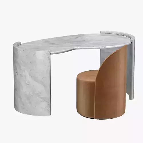 CARDIN DESK - REYNAUX CHAIR