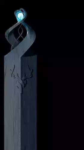 Moon Knife  Free low-poly 3D model