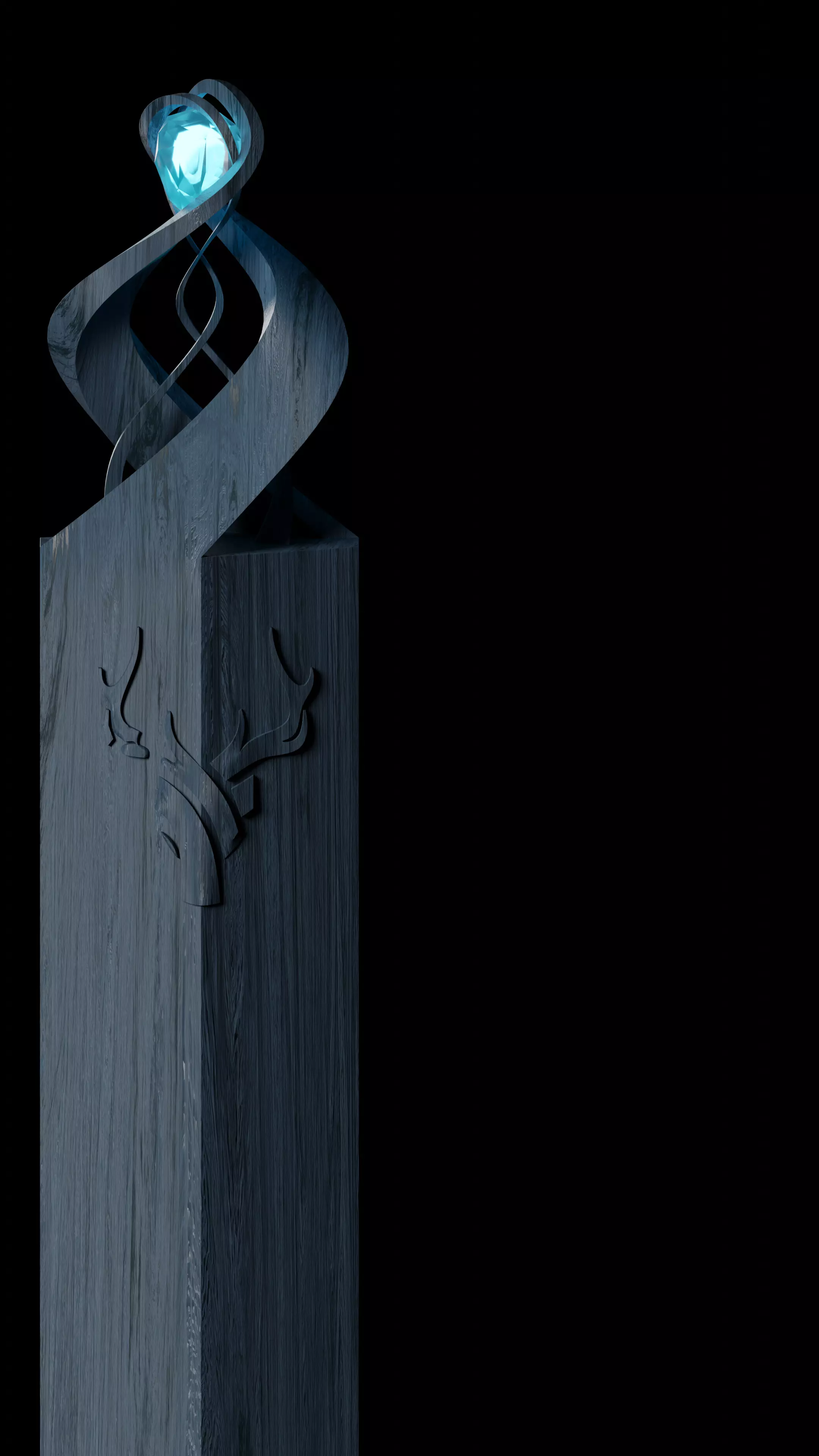 Moon Knife Free low-poly 3D model
