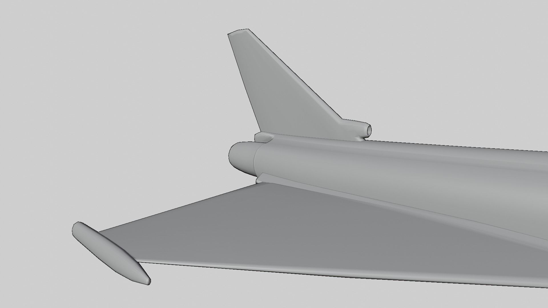 Modern Fighter Jet - Eurofighter Typhoon 3D print model_16