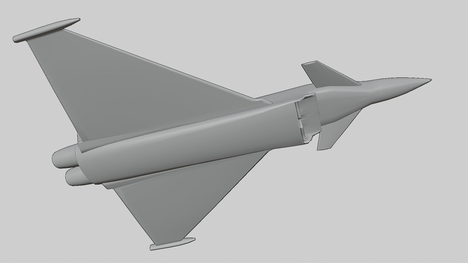 Modern Fighter Jet - Eurofighter Typhoon 3D print model_19