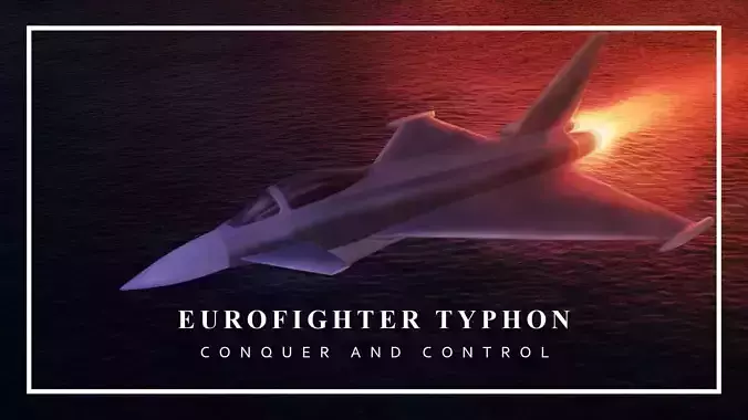 Modern Fighter Jet - Eurofighter Typhoon 3D print model