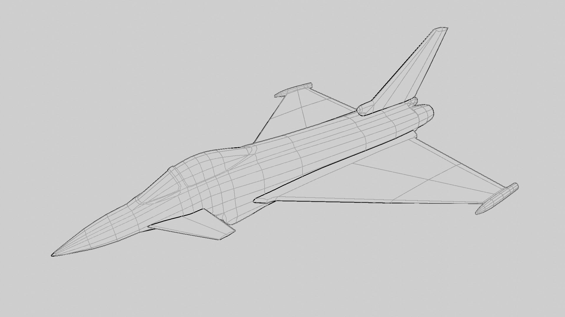 Modern Fighter Jet - Eurofighter Typhoon 3D print model_20