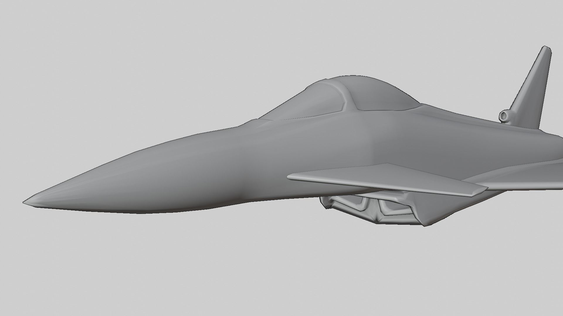 Modern Fighter Jet - Eurofighter Typhoon 3D print model_14