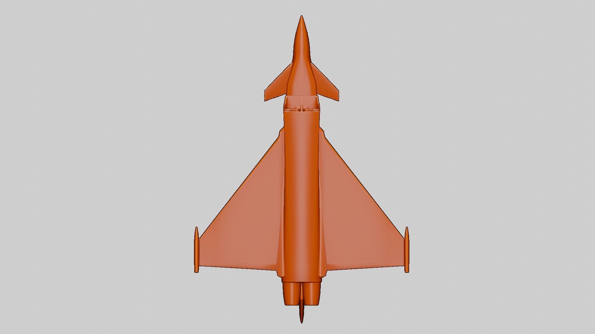 Modern Fighter Jet - Eurofighter Typhoon 3D print model_3