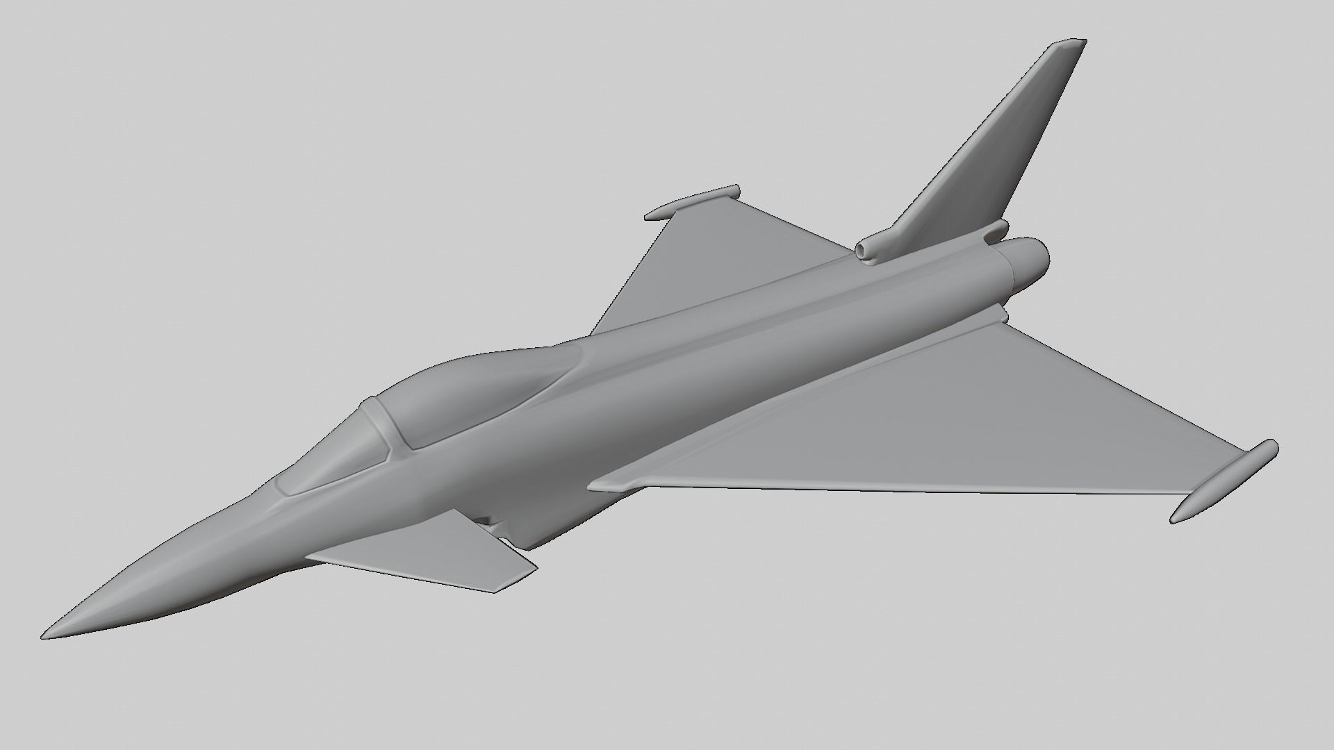 Modern Fighter Jet - Eurofighter Typhoon 3D print model_13