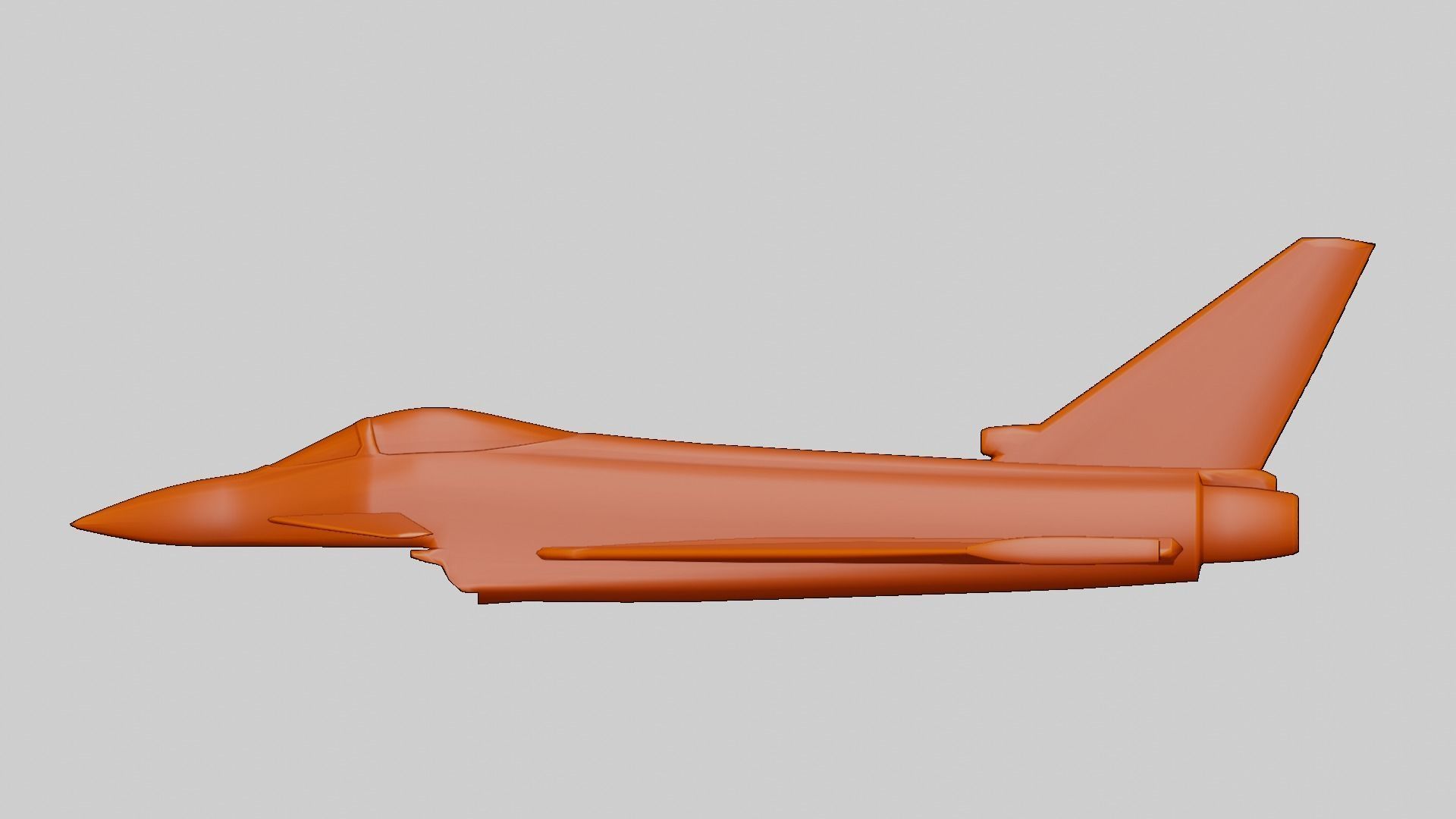 Modern Fighter Jet - Eurofighter Typhoon 3D print model_5