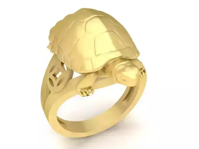 fengshui lucky turtle female ring 3597