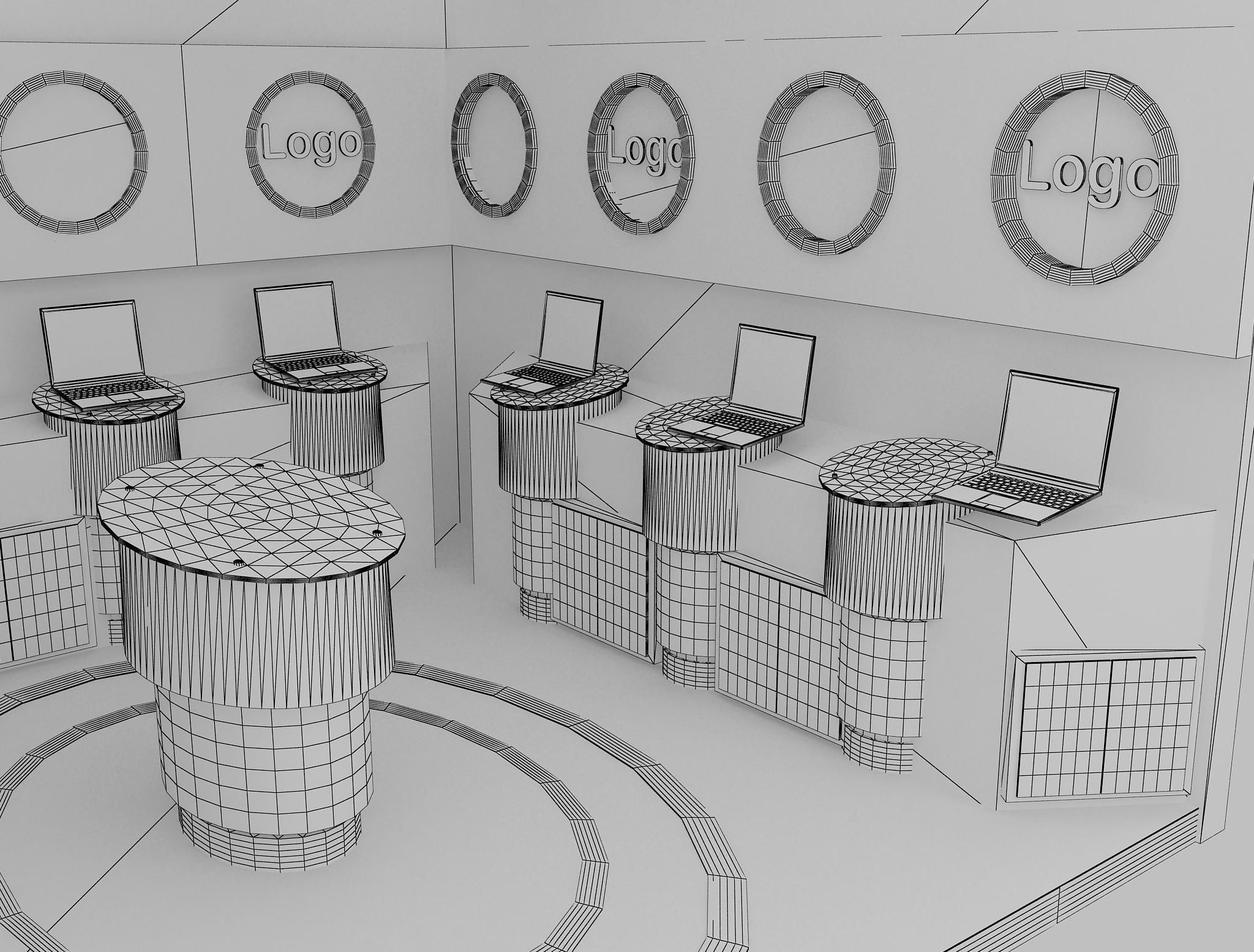  Booth Exhibition Stand a14b 3D model_15