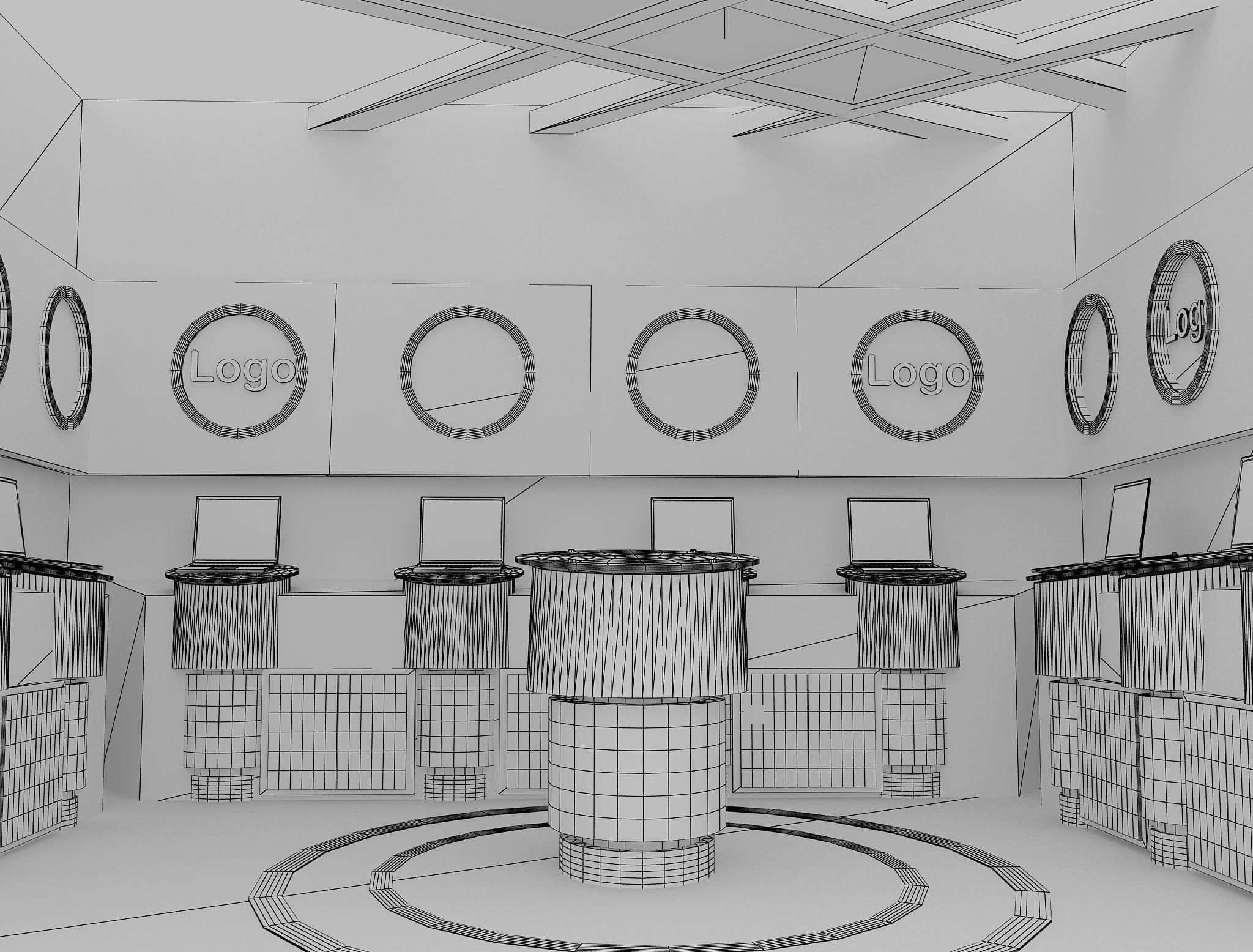  Booth Exhibition Stand a14b 3D model_17