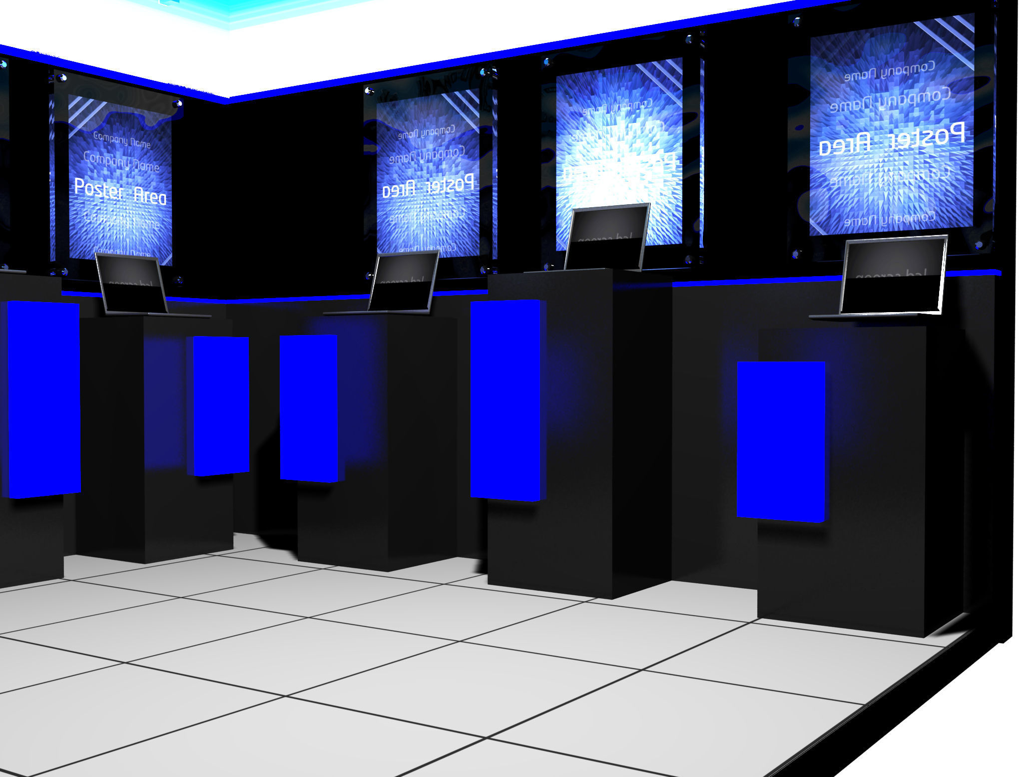  Booth Exhibition Stand a14c 3D model_8