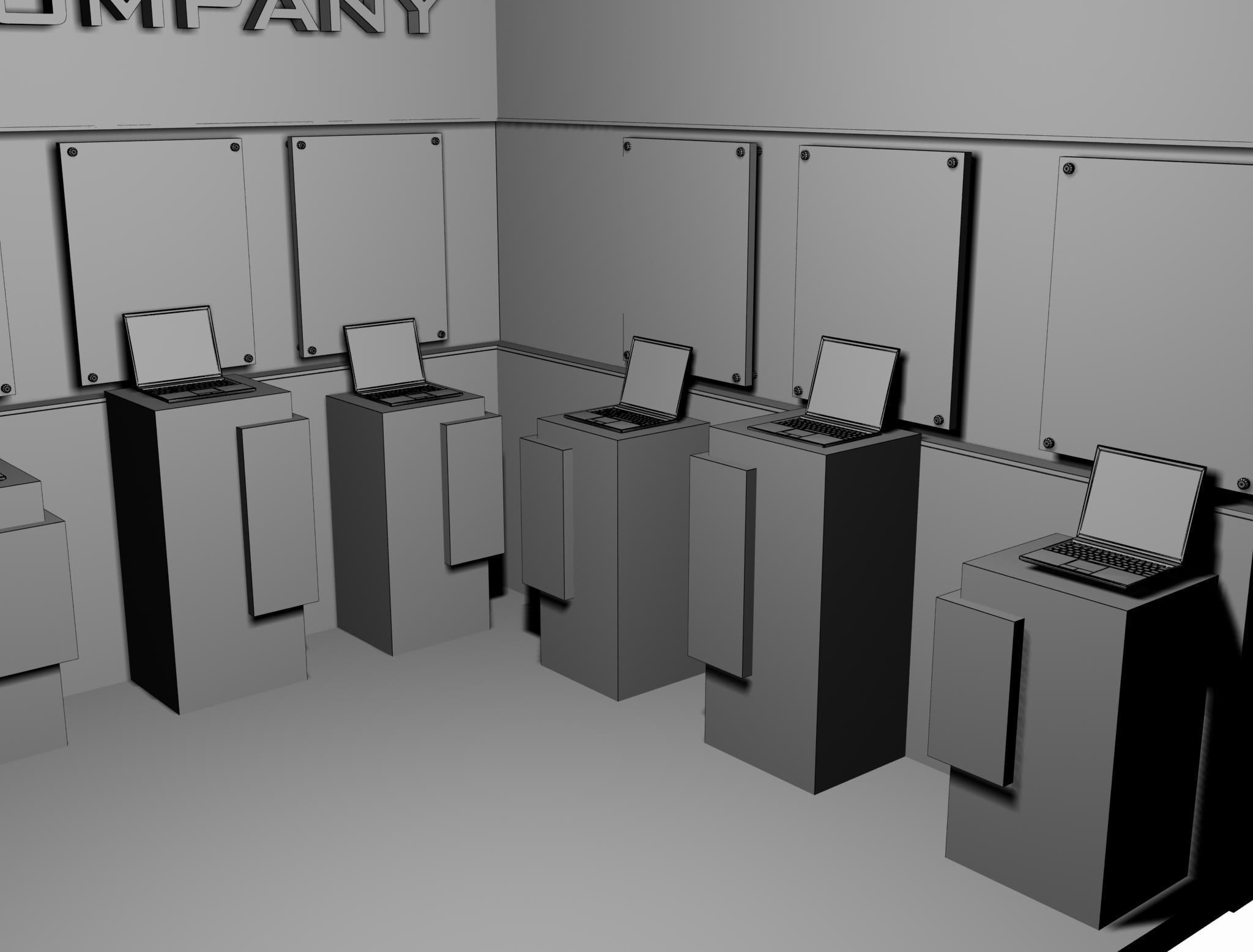  Booth Exhibition Stand a14c 3D model_17