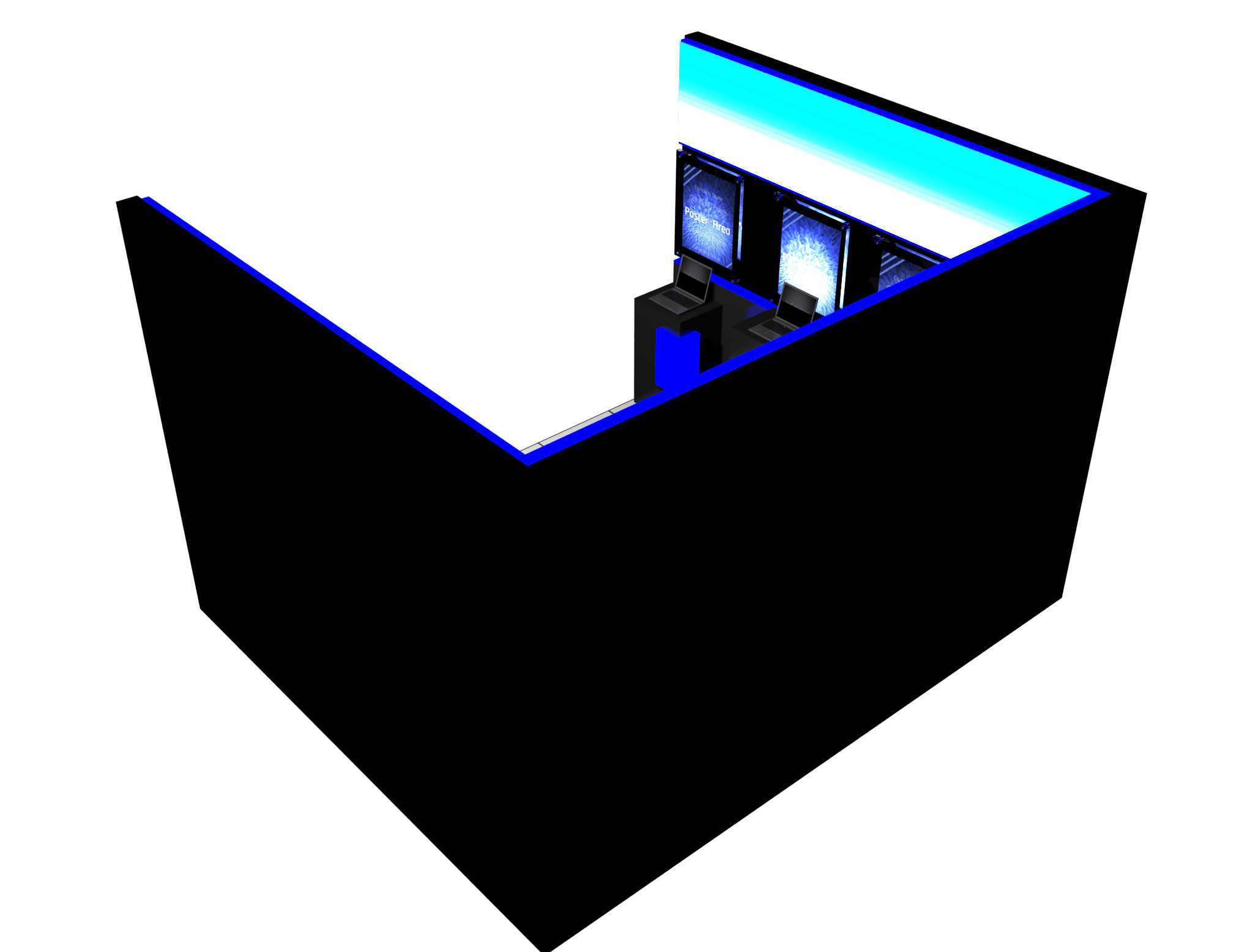  Booth Exhibition Stand a14c 3D model_10