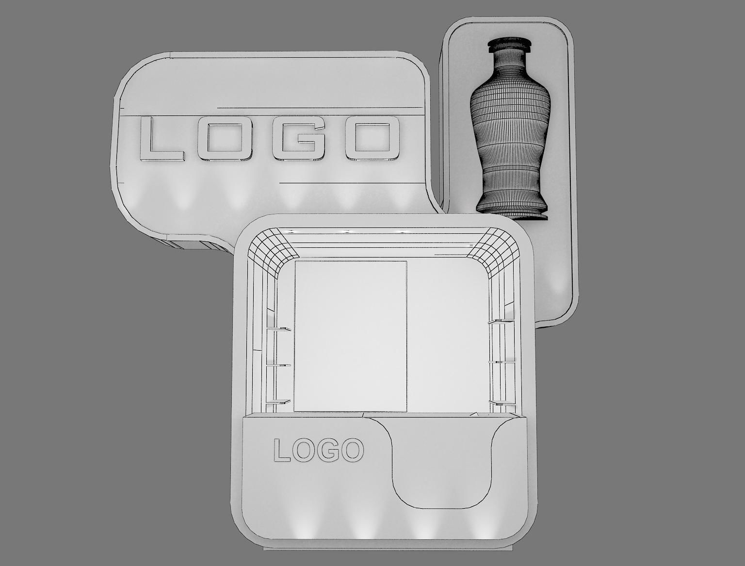 kiosk Booth Exhibition Stand a13 3D model_5